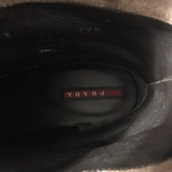 Prada Milano Ebano Brown Suede Ankle Boots NIB - Picture 8 of 8